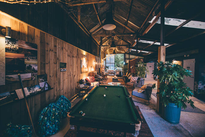 Nantseren camp for groups - pool table, Carmarthenshire, Wales