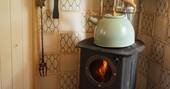 9 - the main source of heat comes from the wood-burning stove
