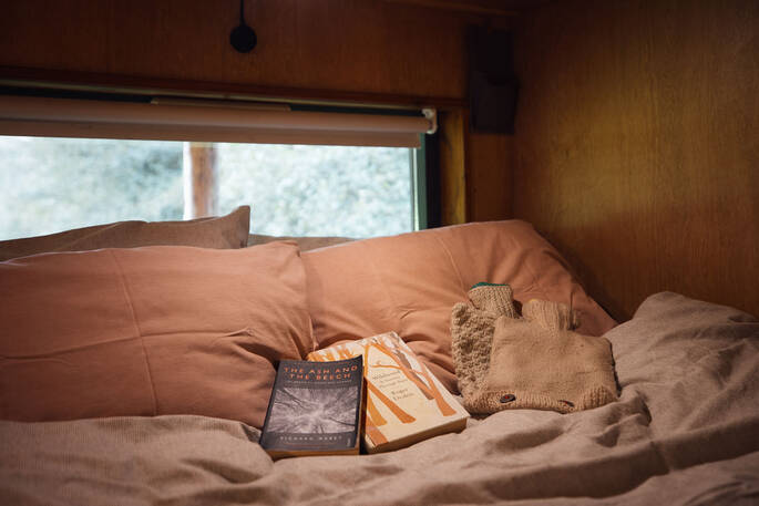 Bed up on a mezzanine