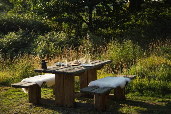 14 - picnic bench for outdoor dining