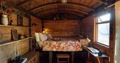 Double bed inside