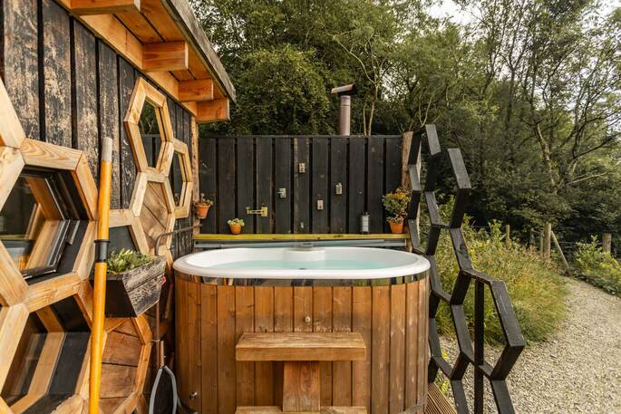 2 - wood-fired hot tub included in your stay