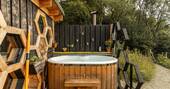 2 - wood-fired hot tub included in your stay