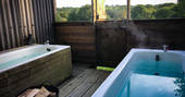 One Cat Farm - outdoor bath tubs, Ceredigion, Wales