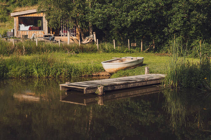 Dock and boat