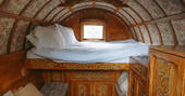 Copse Camp Treehouse - inside the shepherds hut, Llandegla, Denbighshire, Wales