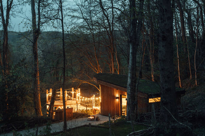 Evening lights at The Toads Hideout