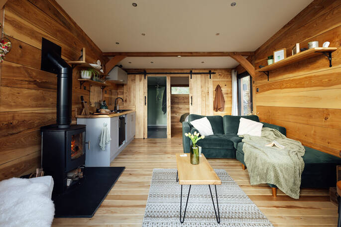 Open plan layout inside