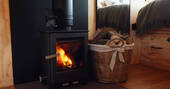 Main source of heat comes from the wood burner