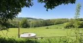 Views as far as the eye can see at Secret Garden Yurt in Monmouthshire