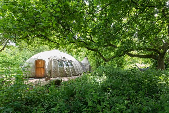 Penhein Glamping alachigh tent, Chepstow, Monmouthshire, Wales