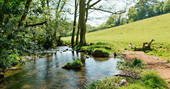 Beautiful stream at Penhein Glamping in Monmouthshire