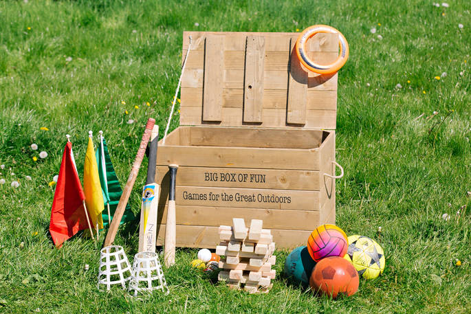 Big box of fun at Penhein Glamping in Monmouthshire