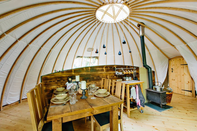 Enjoy a feast of local produce at The Oakes, Penhein Glamping in Monmouthshire