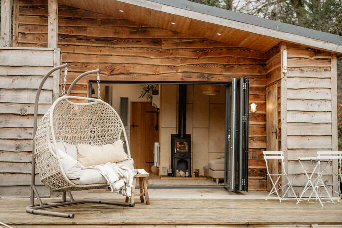 Entrance of Skirrid cabin