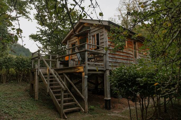 Exterior of the treehouse
