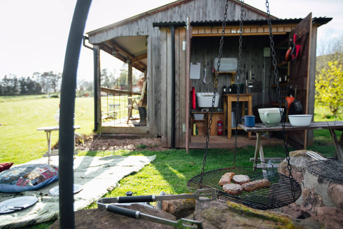 Stripy Bothy outdoor area 