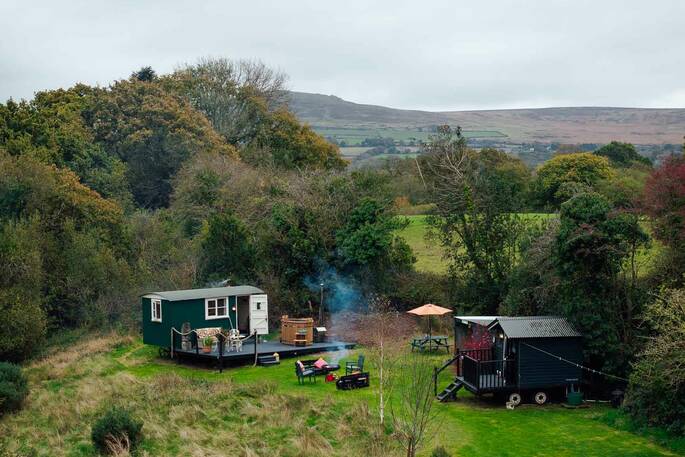 Cwt Gwyrdd aerial view