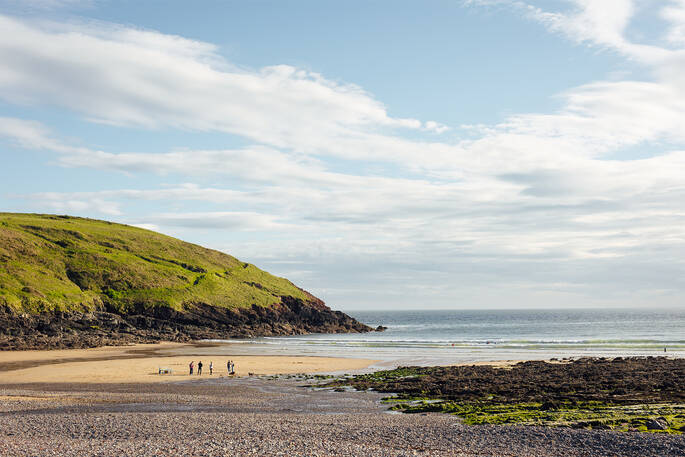 The Sea Shed is close to the beaches in Pembrokeshire
