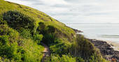 The shed is close to the wales coastal path