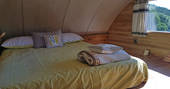 caban cadno loft bedroom cosy cabin in powys wales 