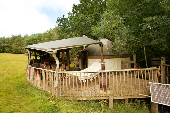 The yurt and hammock