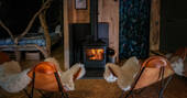 Seating by the wood burner