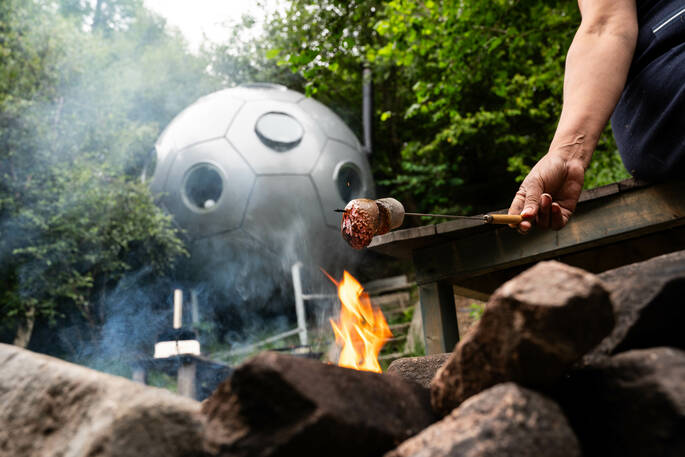 Toasting marshmallows