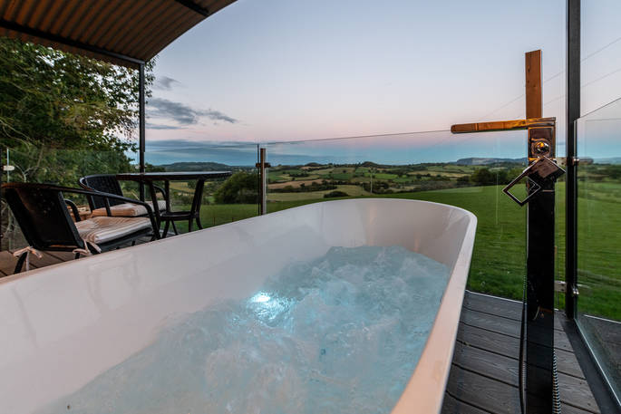 view from the bath tub