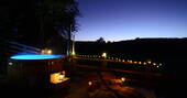 Hot tub at night