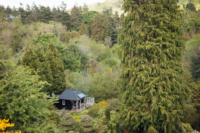 Plas Bach cabin, at Hay-on-Wye, Powys, Wales - Owen Howells photography