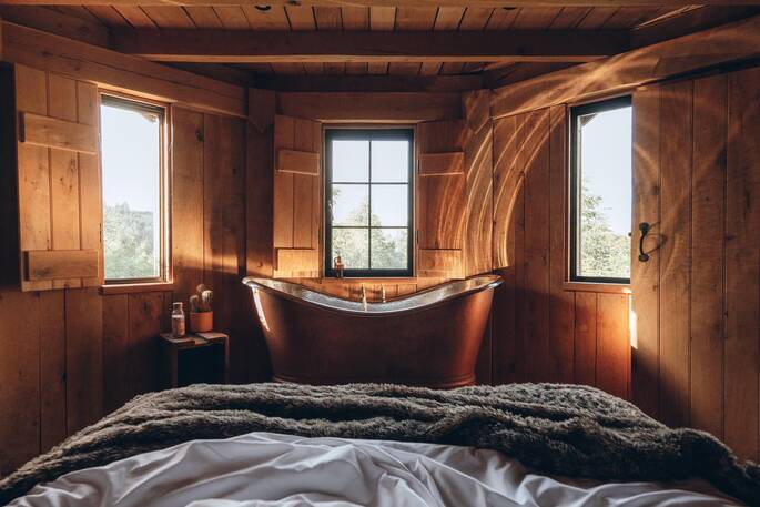 view from bed