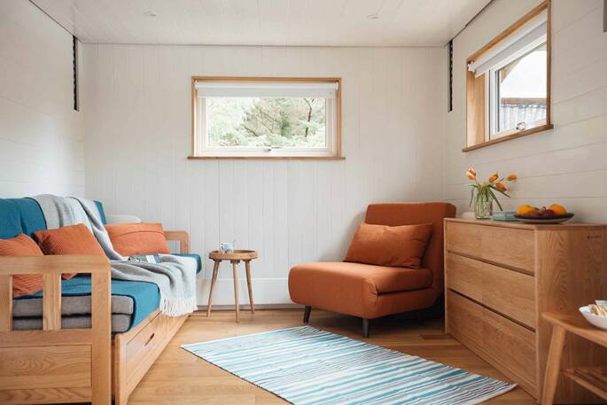 Two sofa beds that sleeps 3