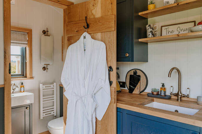 Kitchen and bathroom