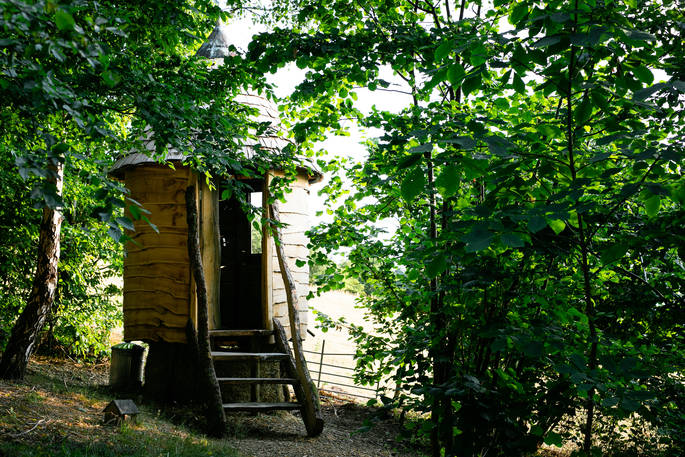 The private compost loo at Dragon Cruck, Sunnylea 