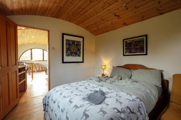Bedroom with a double bed