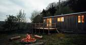 Firepit area at Luna Cabin