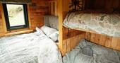 Double bed and a bunk bed