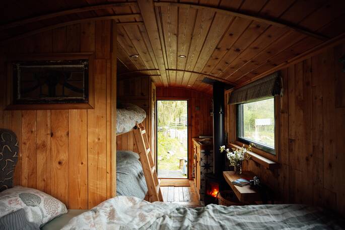 Yarrow Hut interior
