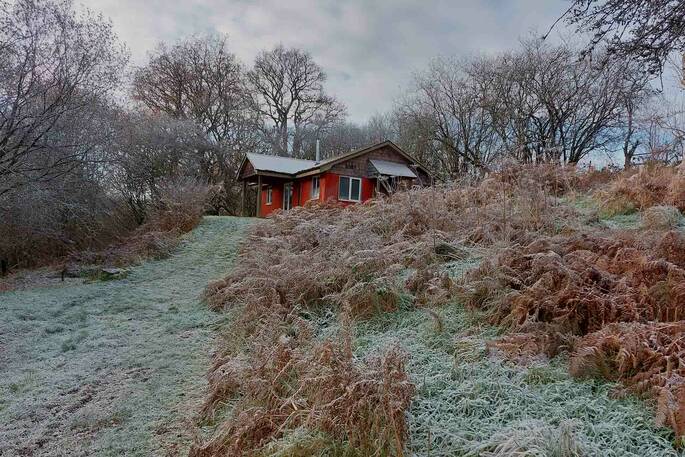 Straw Cottage on a frosty morning