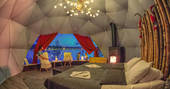 Stay cosy inside the amazing Aurora Dome in Finnish Lapland