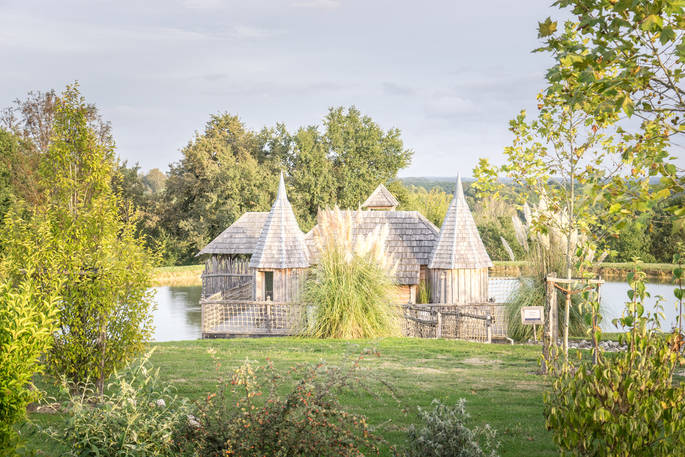 Exterior of Chateau Biron at Châteaux dans les Arbres, Dordogne, France