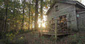 woodsman's cabin covert cabin exterior