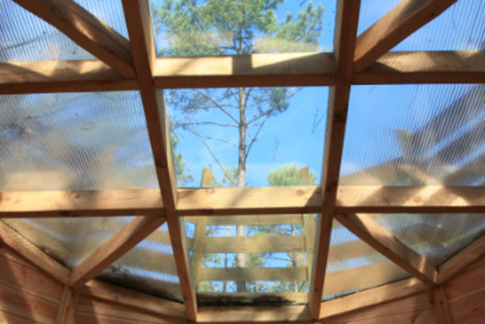 Cap Cabane interior roof