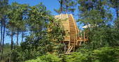 Exterior view of River Treehouse, Gironde