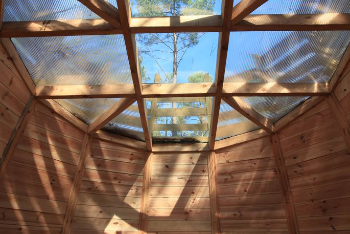 Cap Cabane interior roof