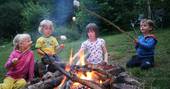 Around the campfire at Cherry Blossom Yurt, Haute-Loire