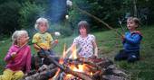 Around the campfire at Forget-me-not Yurt, Haute-Loire