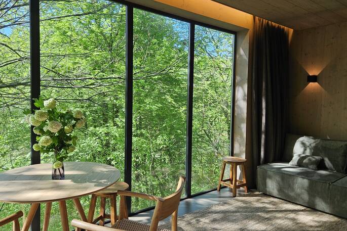 Cabane Cèdre interior