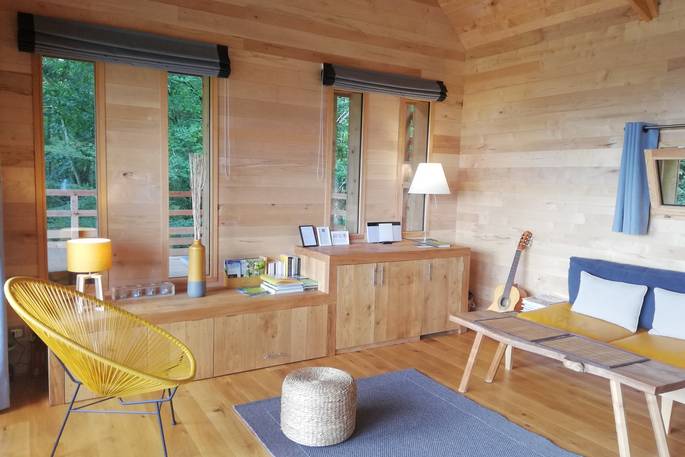 Beautiful minimalist interiors at La Grande Cabane du Perche, Normandy